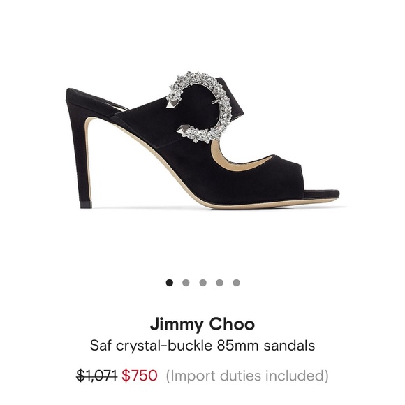 Brand new in box
Jimmy Choo Saf 85 Suede Sandal with Swarovski Crystals - Picture 7 of 7
